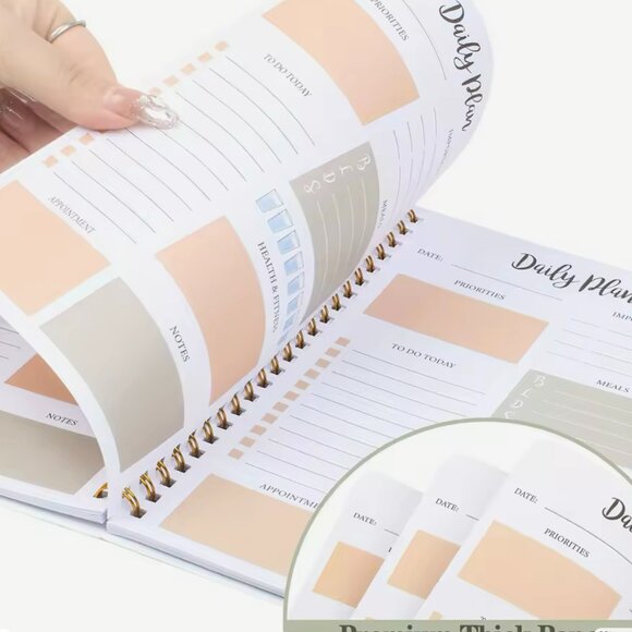 Versatile Undated Planner: Your All-in-One Tool for Priorities, Meal Planning, - Picture 5 of 6